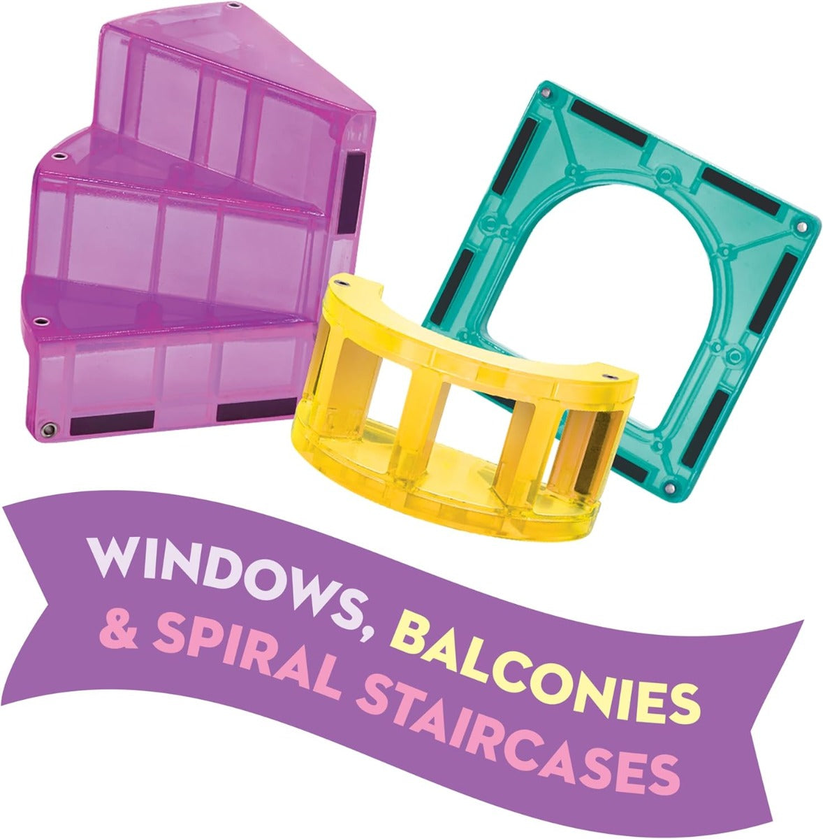 Magna-Tiles Castle DLX 48-Piece Set + microMAGs