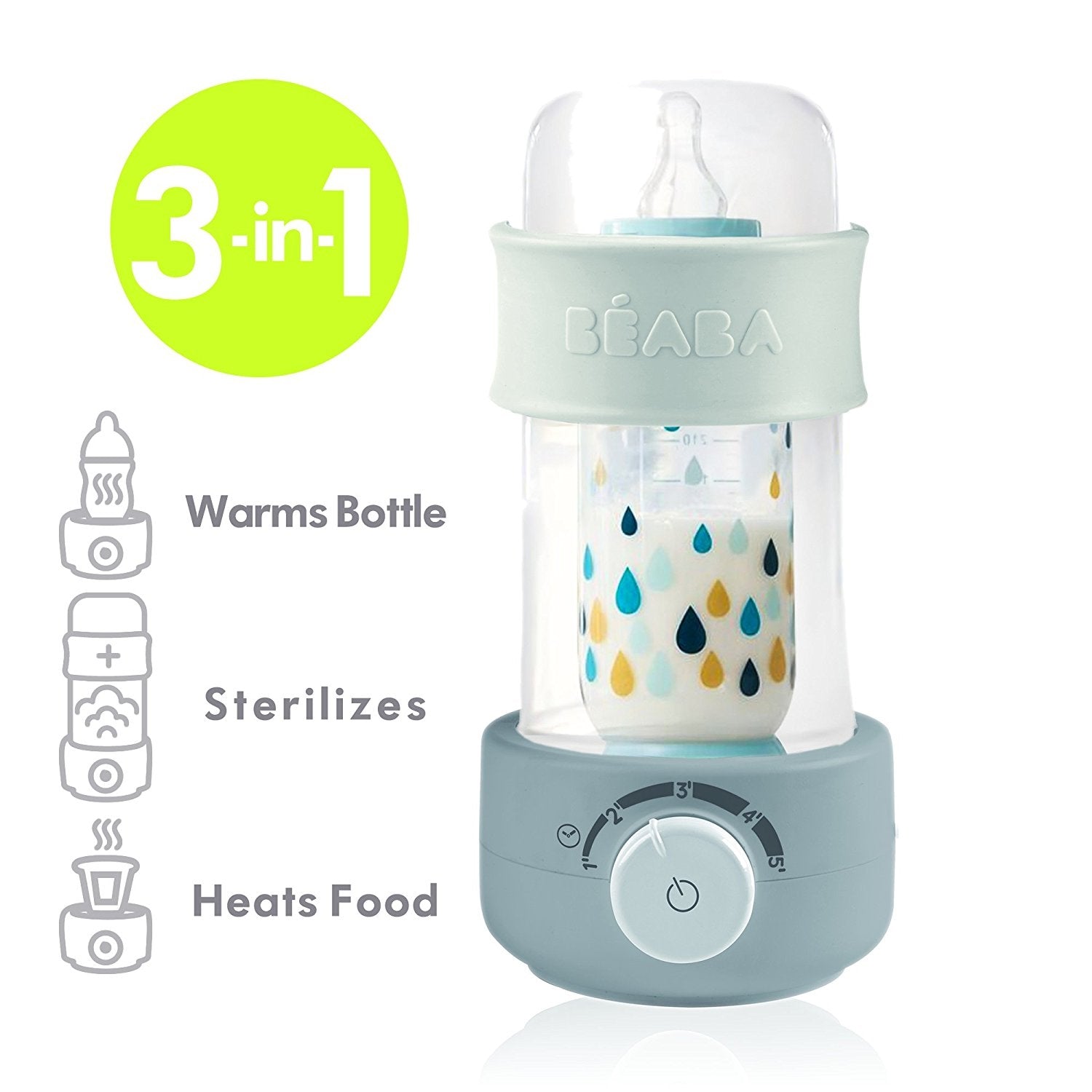 Beaba Baby Milk Bottle Warmer & Sterilizer - Grey