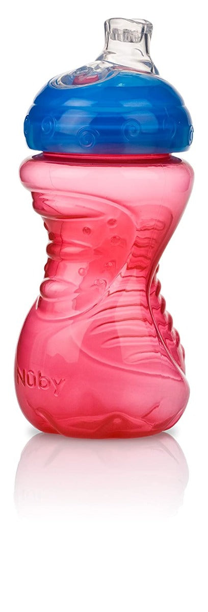 Nuby No-Spill Easy Grip Soft Spout Cup, 10oz (2pk) - 1 Color