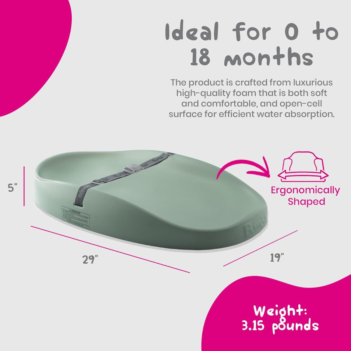 Bumbo Diaper Changing Pad (6 Colors)