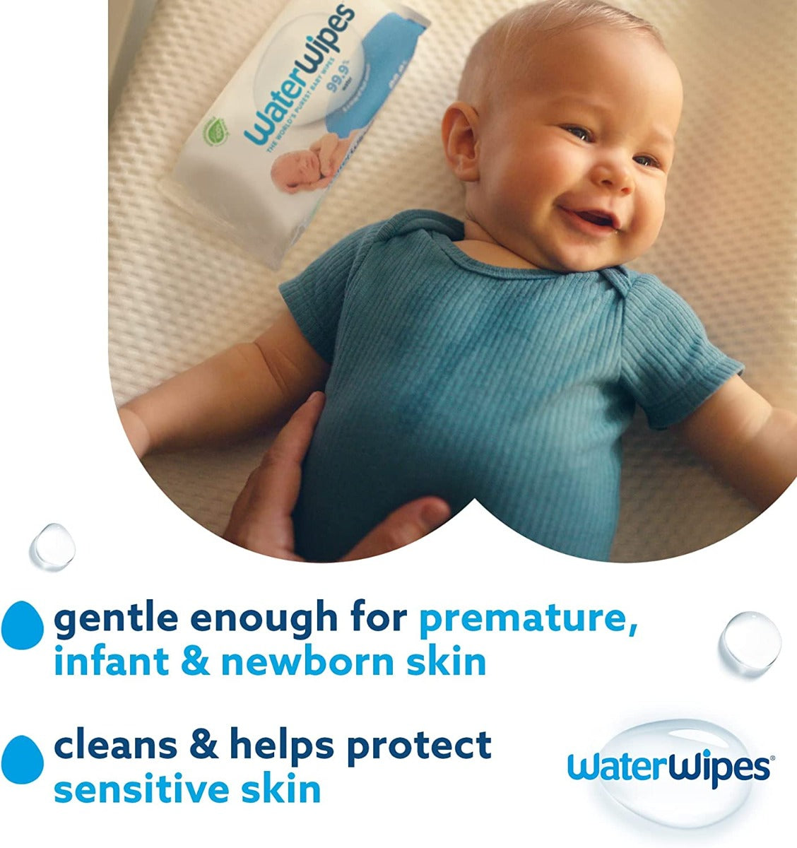 WaterWipes 99.9% Water Baby Wipes (12 pack x 60 wipes = 720 wipes) - exp 11/26
