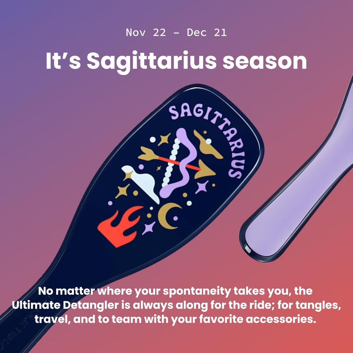 Tangle Teezer The Ultimate Detangler Regular Hairbrush, Straight & Curly (29 Colours) - Pupsik Singapore