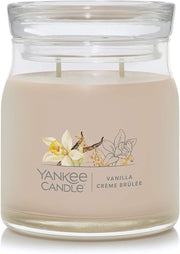 Yankee Candle Signature Medium Jar Candle, 2-wicks (13oz) - Vanilla Crème Brûlée