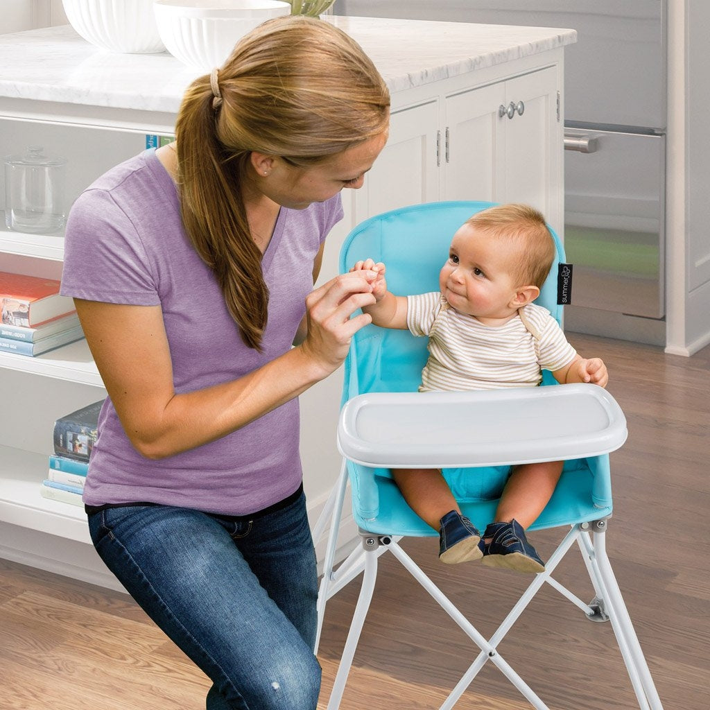 Summer Infant Pop N Sit Portable Baby High Chair - Aqua