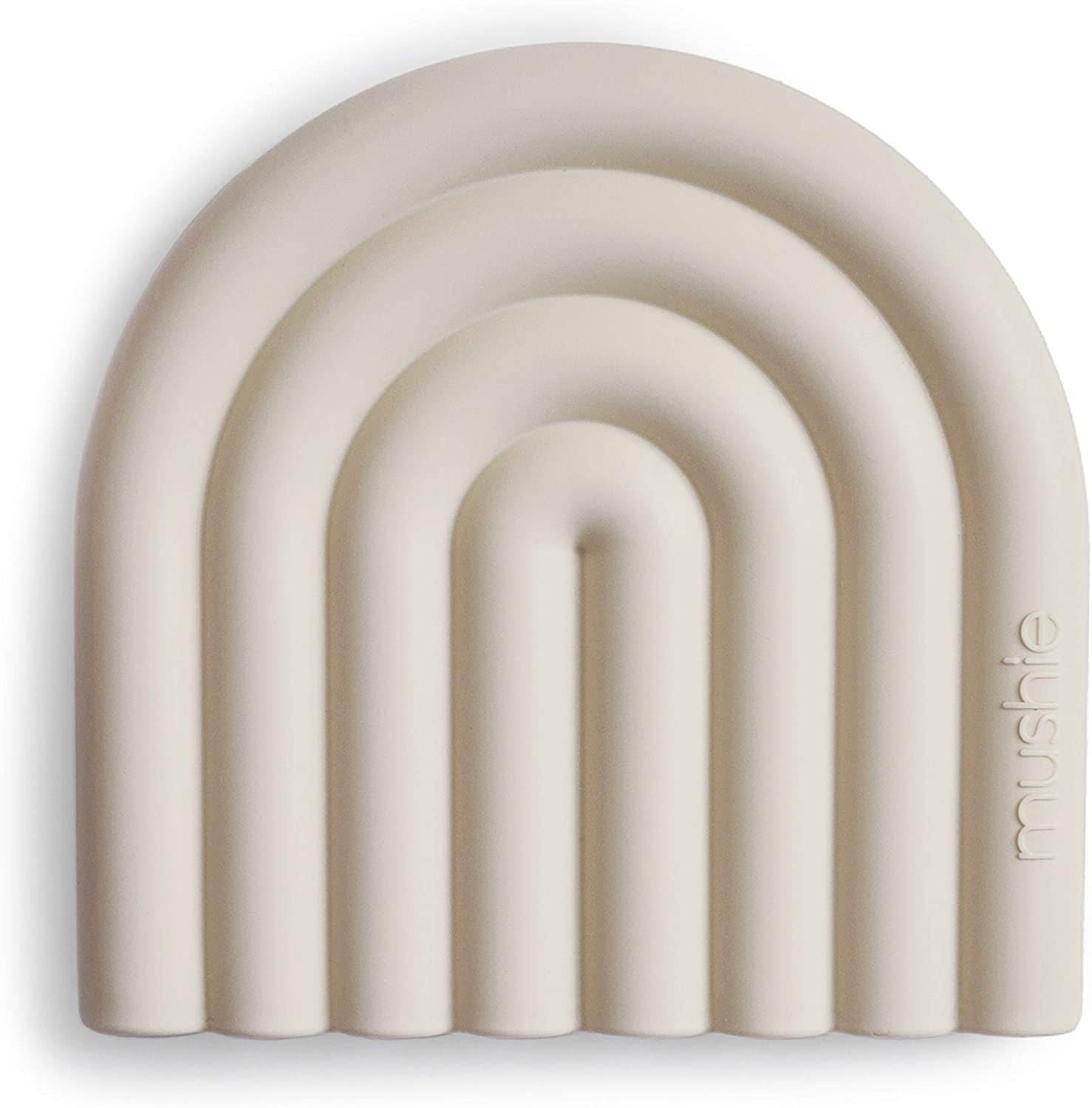 Mushie Silicone Rainbow Teether - Shifting Sand