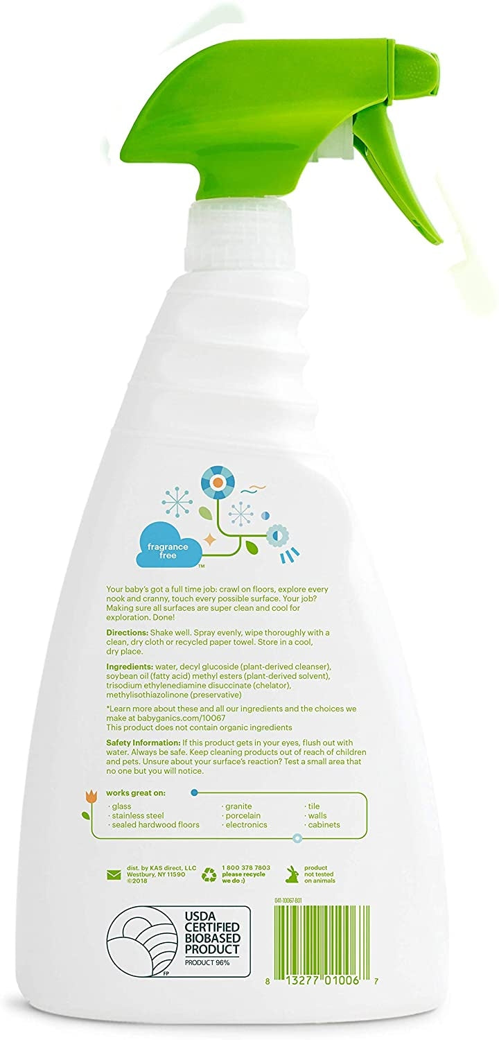 Babyganics Multi Surface Cleaner - Fragrance Free (32oz) - Exp 08/26