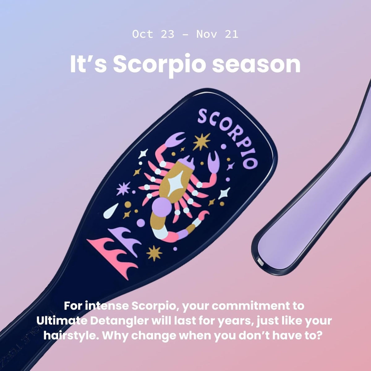 Tangle Teezer The Ultimate Detangler Regular Hairbrush, Straight & Curly (29 Colours) - Pupsik Singapore