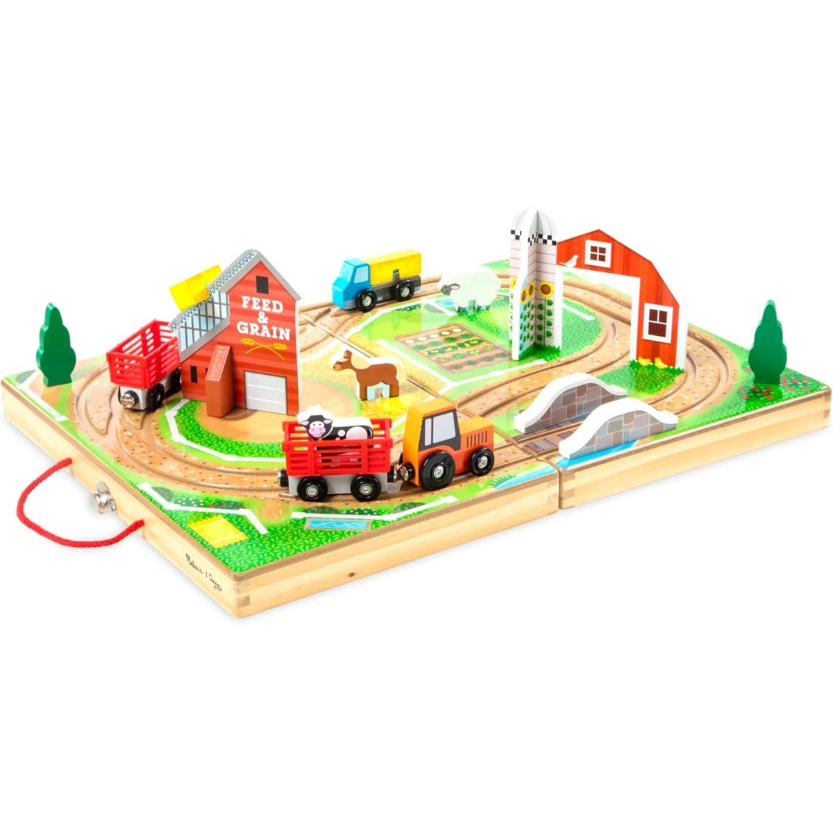 Melissa & Doug Take-Along Farm Wooden Play Set