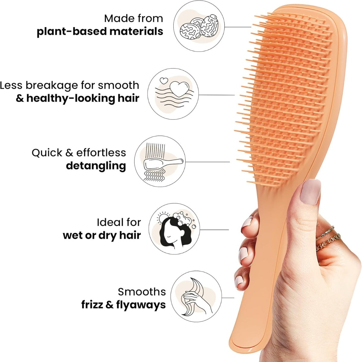 Tangle Teezer The Ultimate Detangler Regular Hairbrush, Straight & Curly (29 Colours) - Pupsik Singapore
