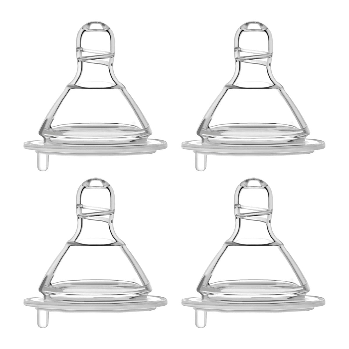 Maymom 2nd Gen Silicone Nipple Teat (Wide-Neck), 4pk (3 Flows)