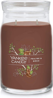 Yankee Candle Signature Large Jar Candle, 2-wicks (20oz) - Praline and Birch