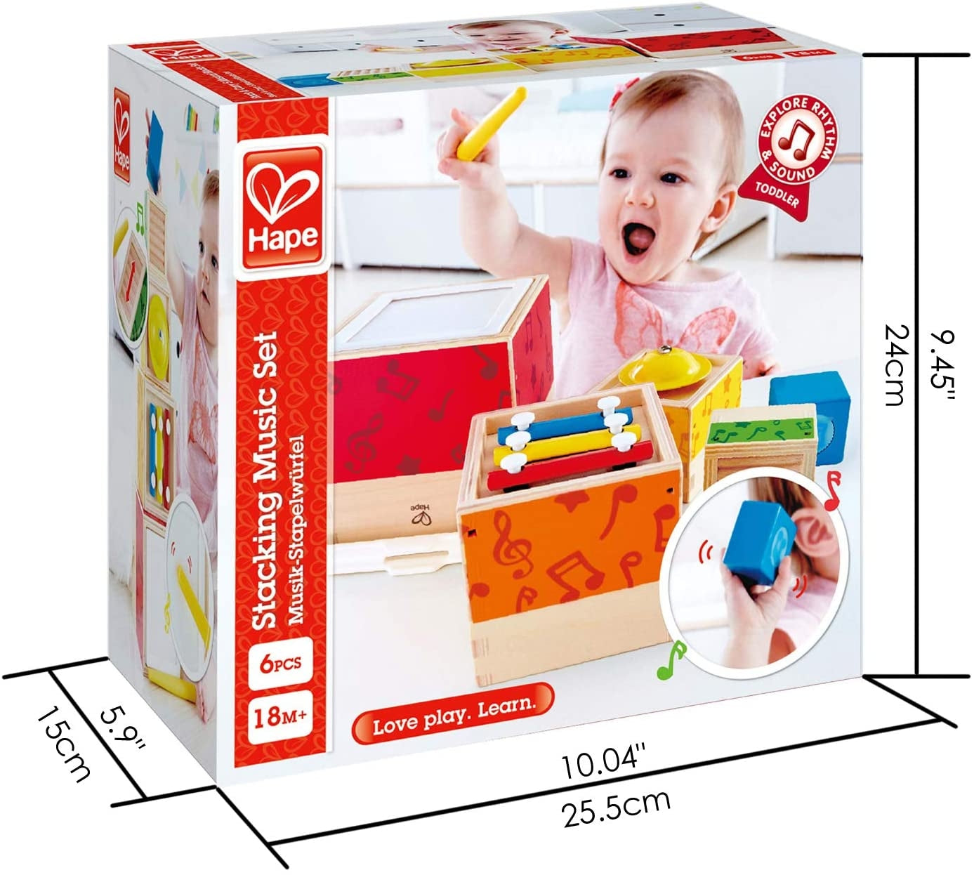 Hape Stacking Music Toy Set