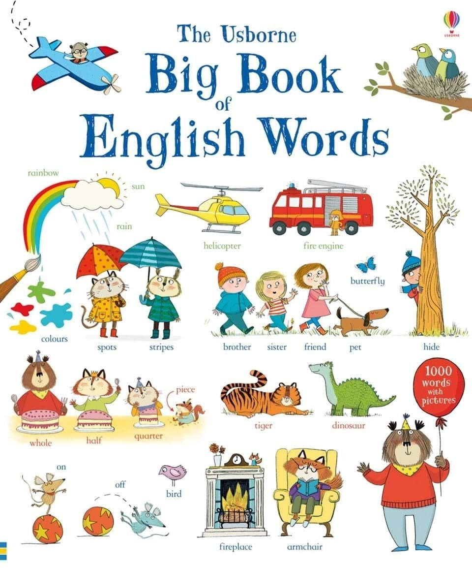 Usborne Big book of English Words Board Book