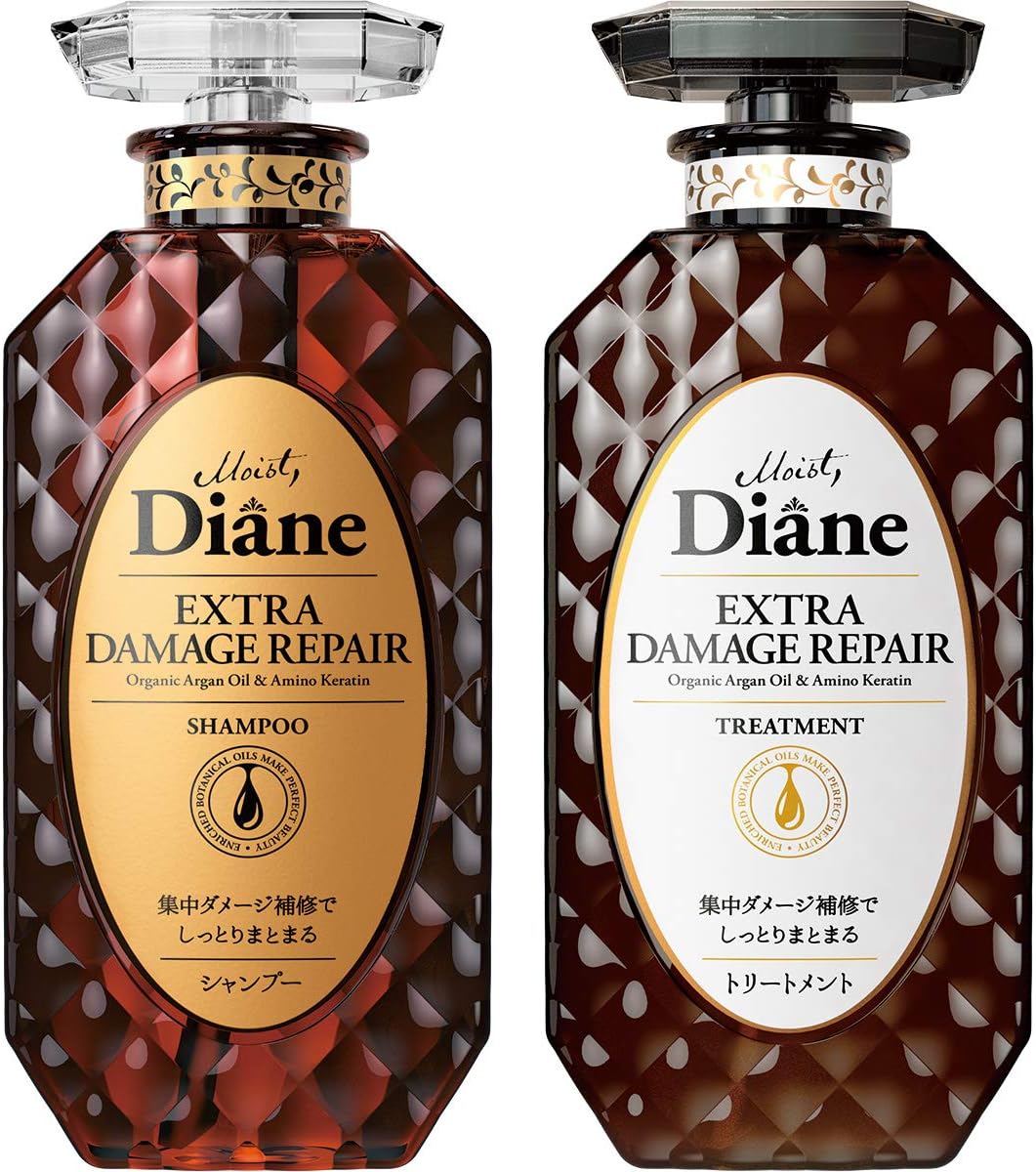 Moist Diane Extra Damage Repair Shampoo + Treatment Set (2 x 450ml)