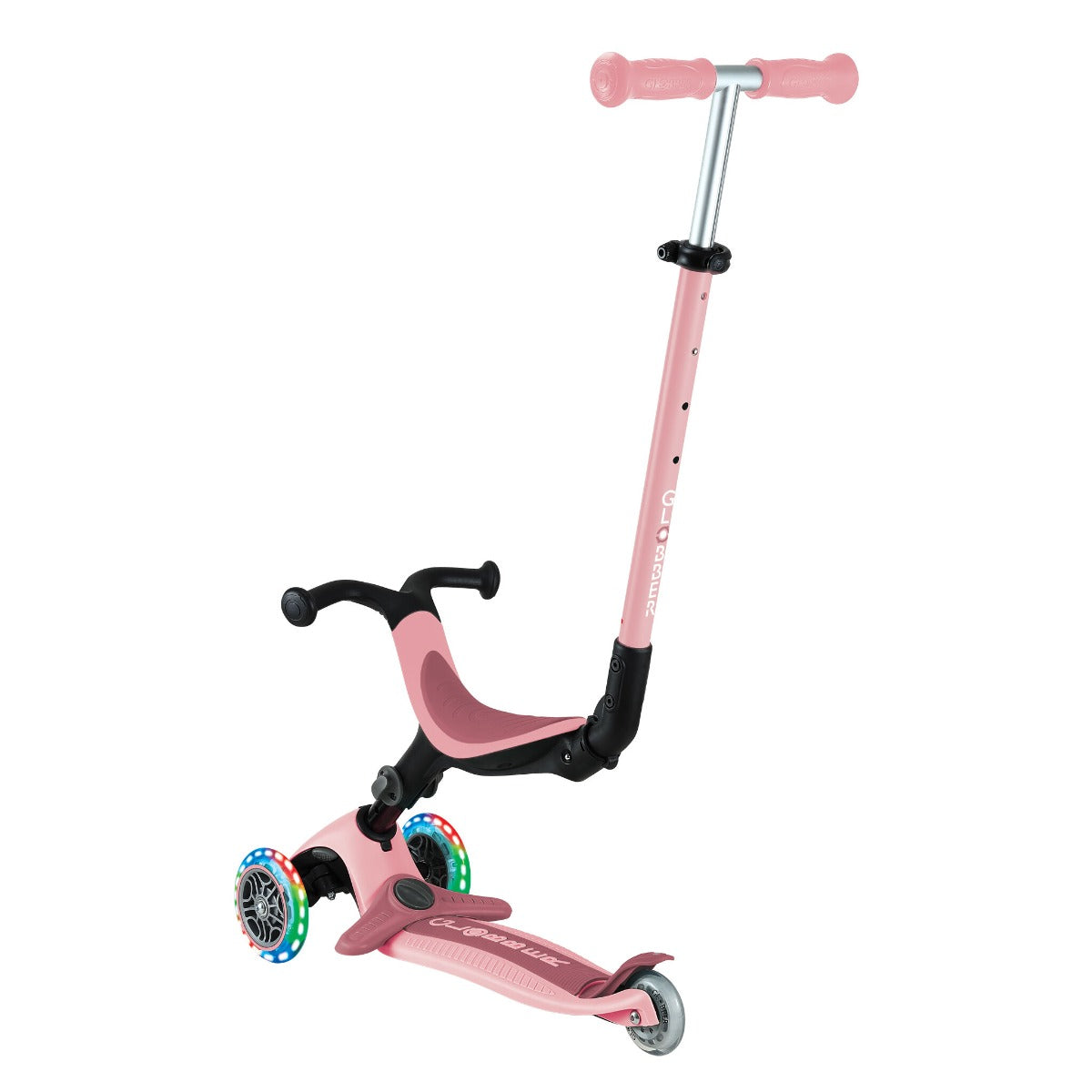 Globber GO•UP Active Lights Foldable Convertible Scooter (2 Colors) - Pupsik Singapore