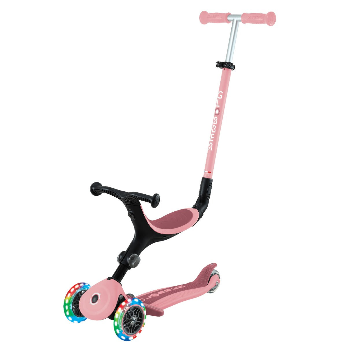 Globber GO•UP Active Lights Foldable Convertible Scooter (2 Colors) - Pupsik Singapore