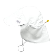 Green Sprouts UPF 50+ Eco Flap Hat - White (3 Sizes)
