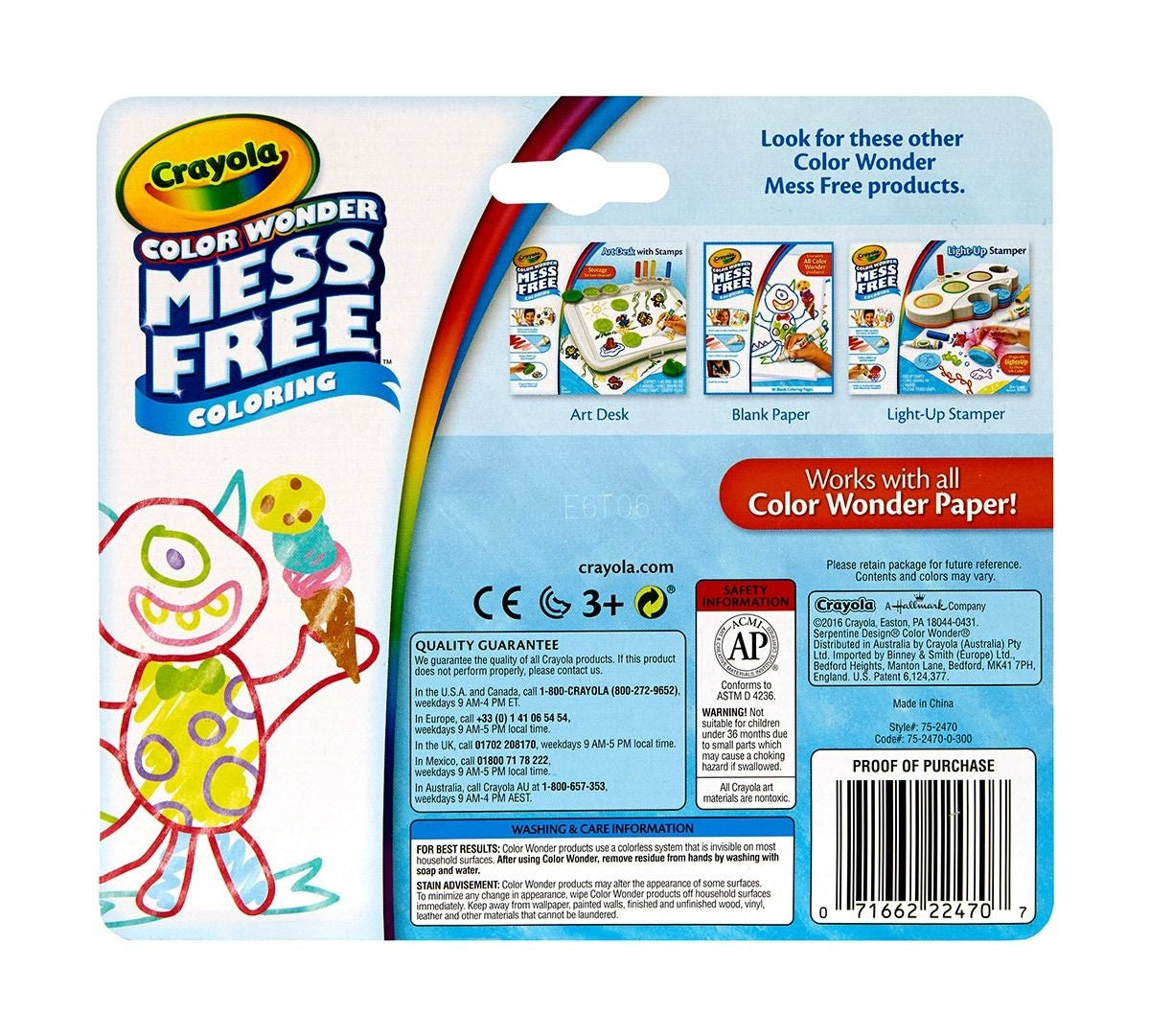 Crayola Color Wonder Mess Free Mini Markers - Pastel (10pc)