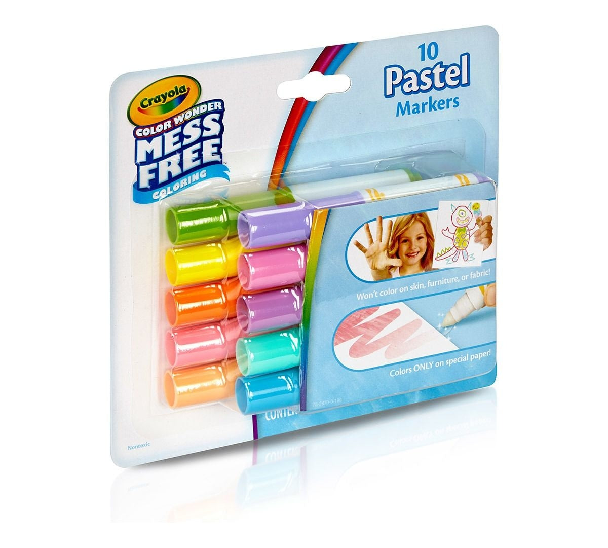 Crayola Color Wonder Mess Free Mini Markers - Pastel (10pc)