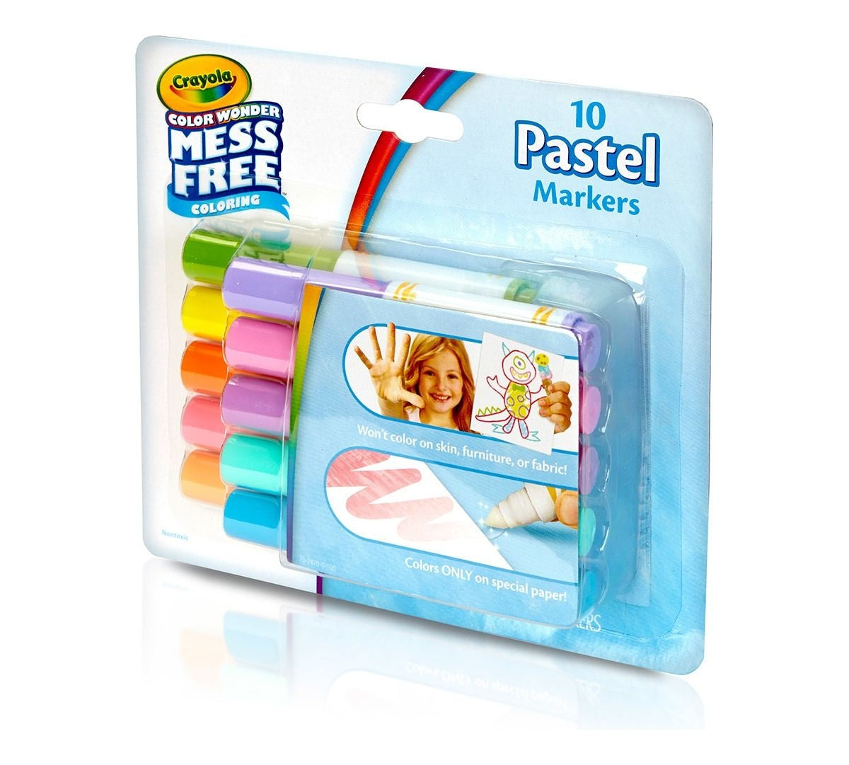 Crayola Color Wonder Mess Free Mini Markers - Pastel (10pc)
