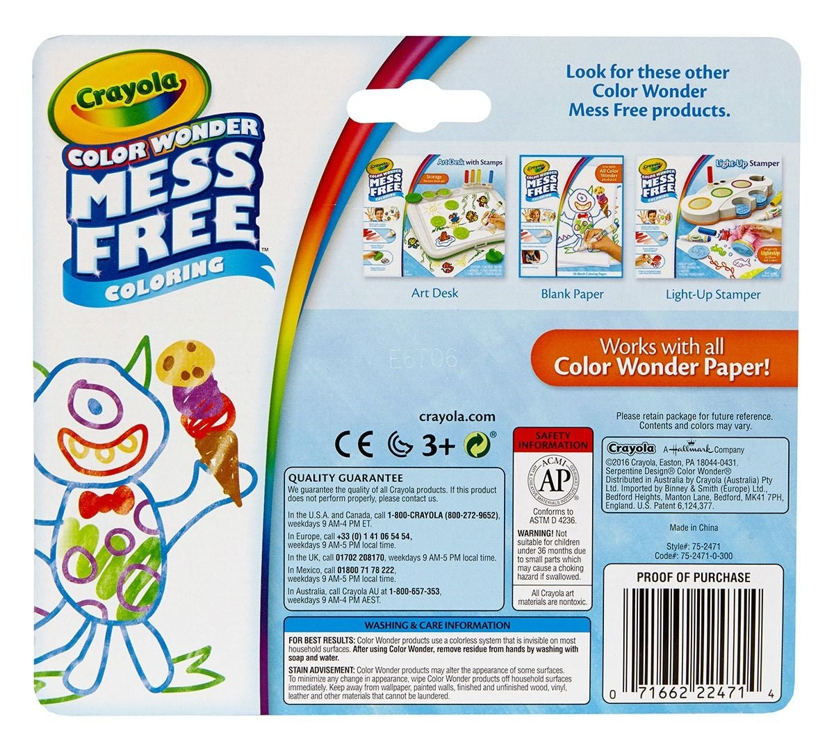 Crayola Color Wonder Mess Free Mini Markers - Classic (10pc)