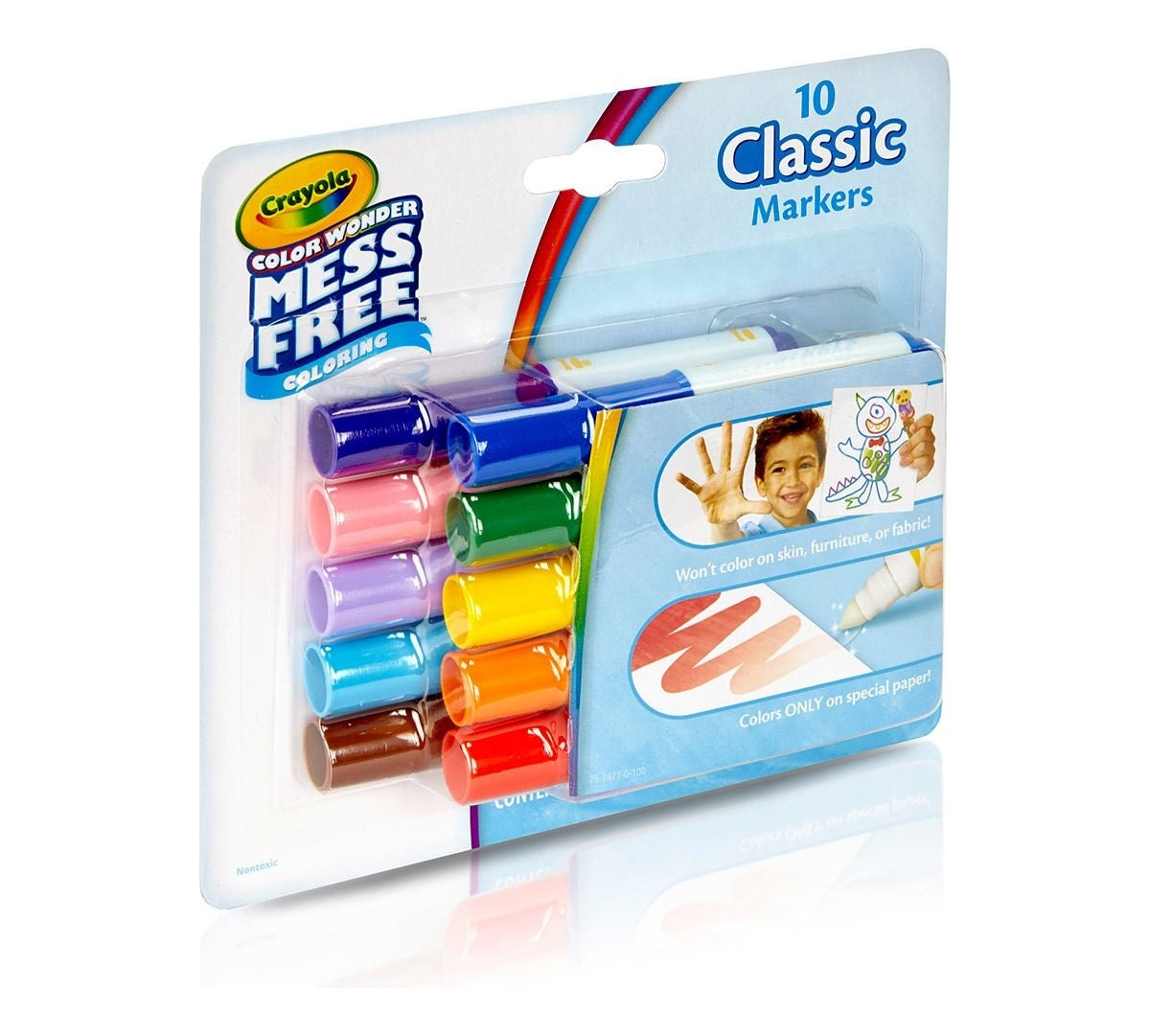 Crayola Color Wonder Mess Free Mini Markers - Classic (10pc)