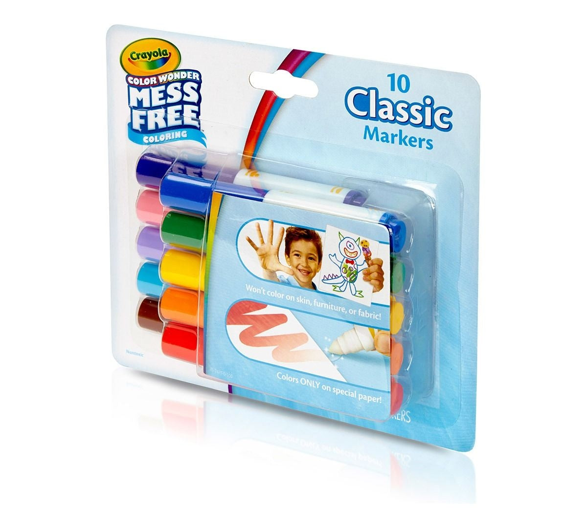 Crayola Color Wonder Mess Free Mini Markers - Classic (10pc)
