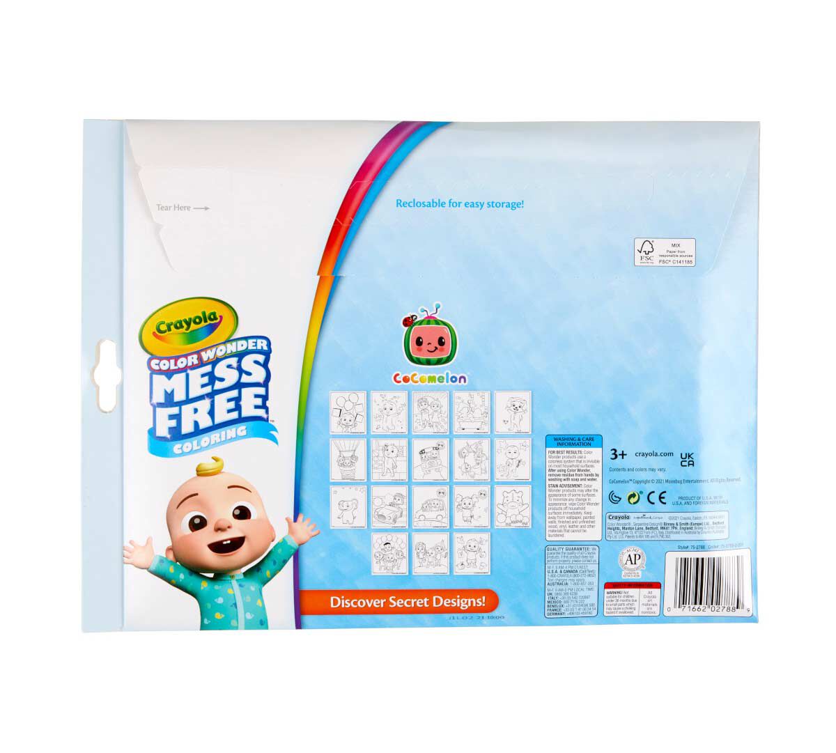 Crayola Color Wonder Mess Free Coloring Pad & Markers (5 Designs) - Pupsik Singapore