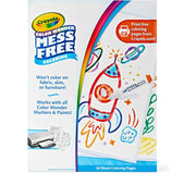 Crayola Color Wonder Mess Free Blank Coloring Pages, 50pcs