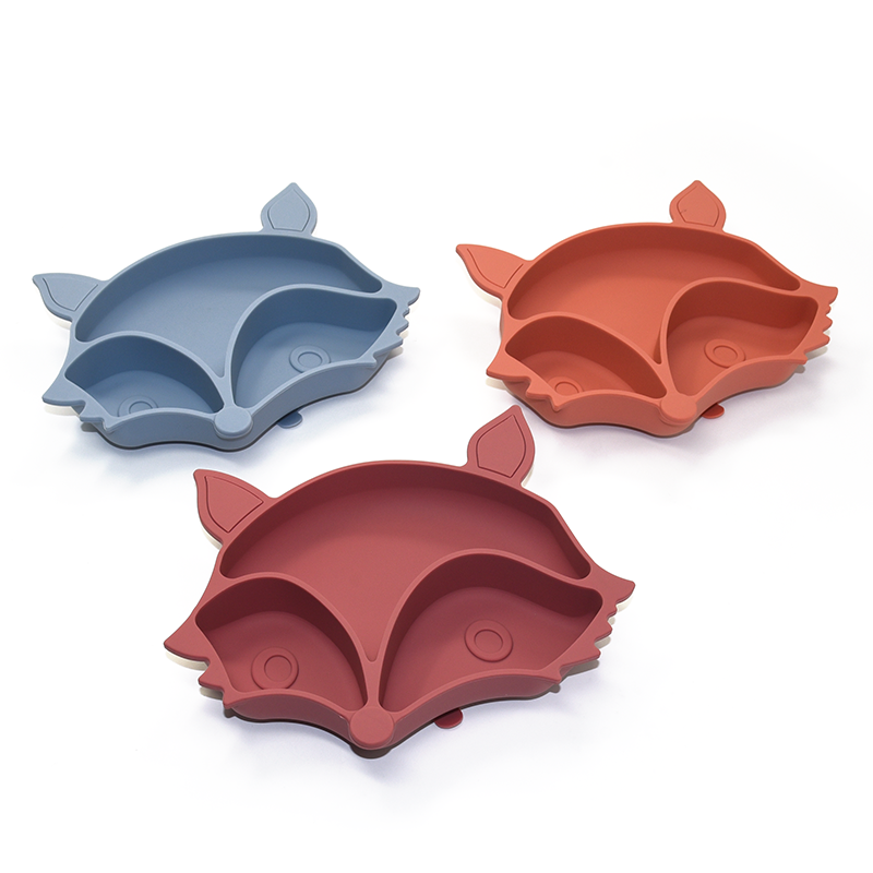 Biomom Baby Silicone Fox Divided Suction Plate (2 Colours)