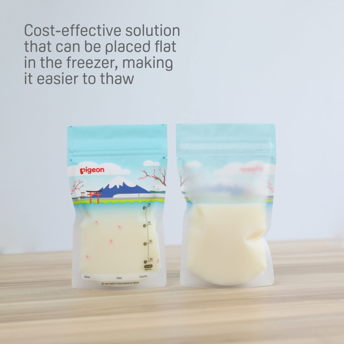Pigeon Breastmilk Storage Bags, 120ml (25pcs) - Holiday (Exp 02/31)