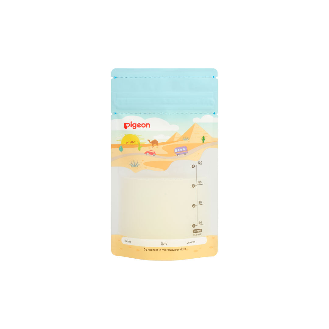 Pigeon Breastmilk Storage Bags, 120ml (25pcs) - Holiday (Exp 02/31)