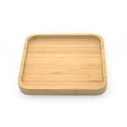 Biomom Square Bamboo Suction Plate - Pale Mauve
