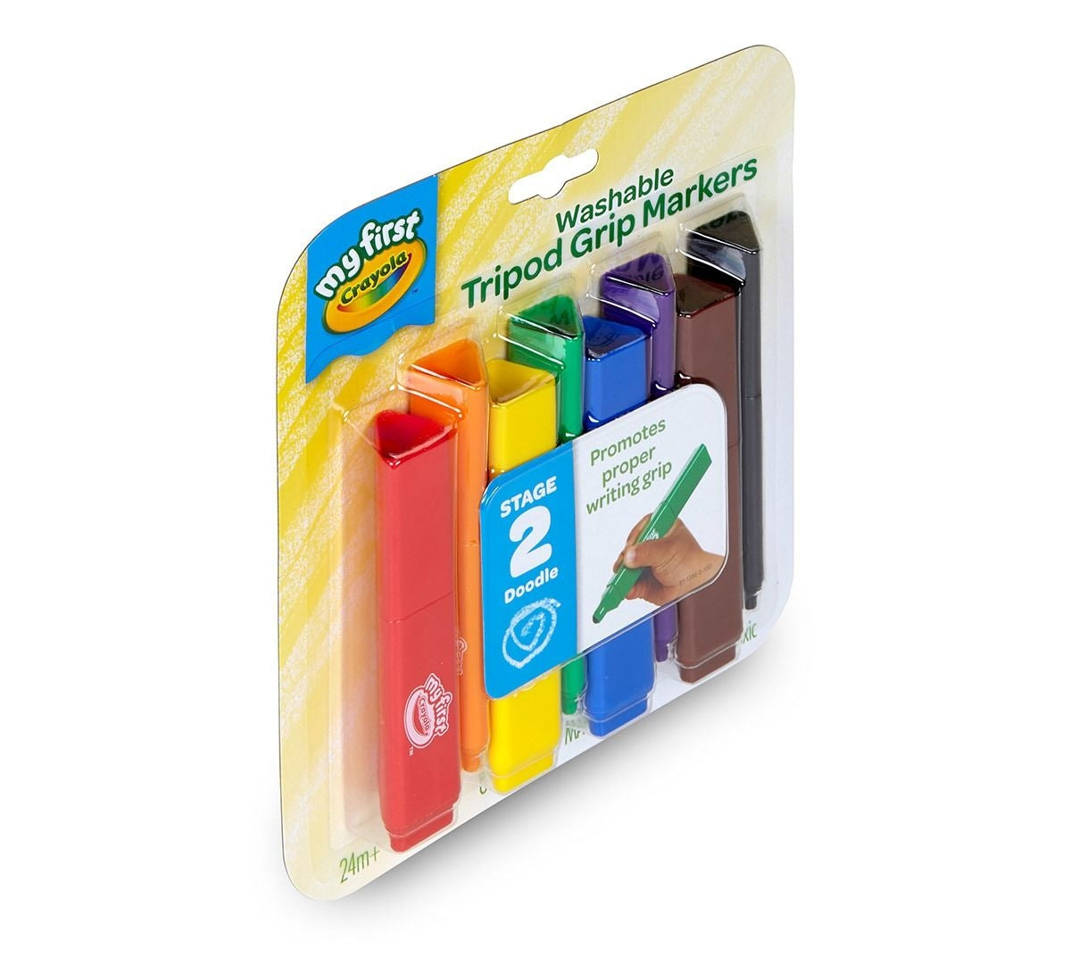 Crayola My First Washable Tripod Grip Markers (8pc)