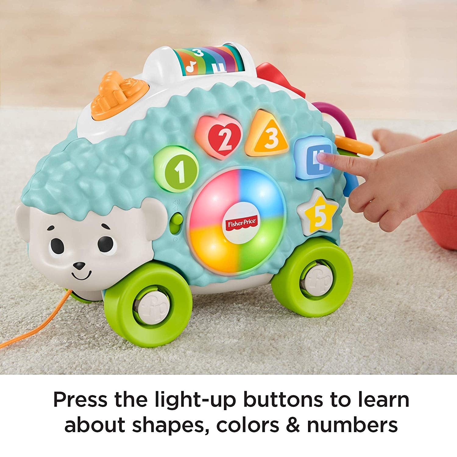 Fisher Price Happy Shapes Hedgehog Pull Toy