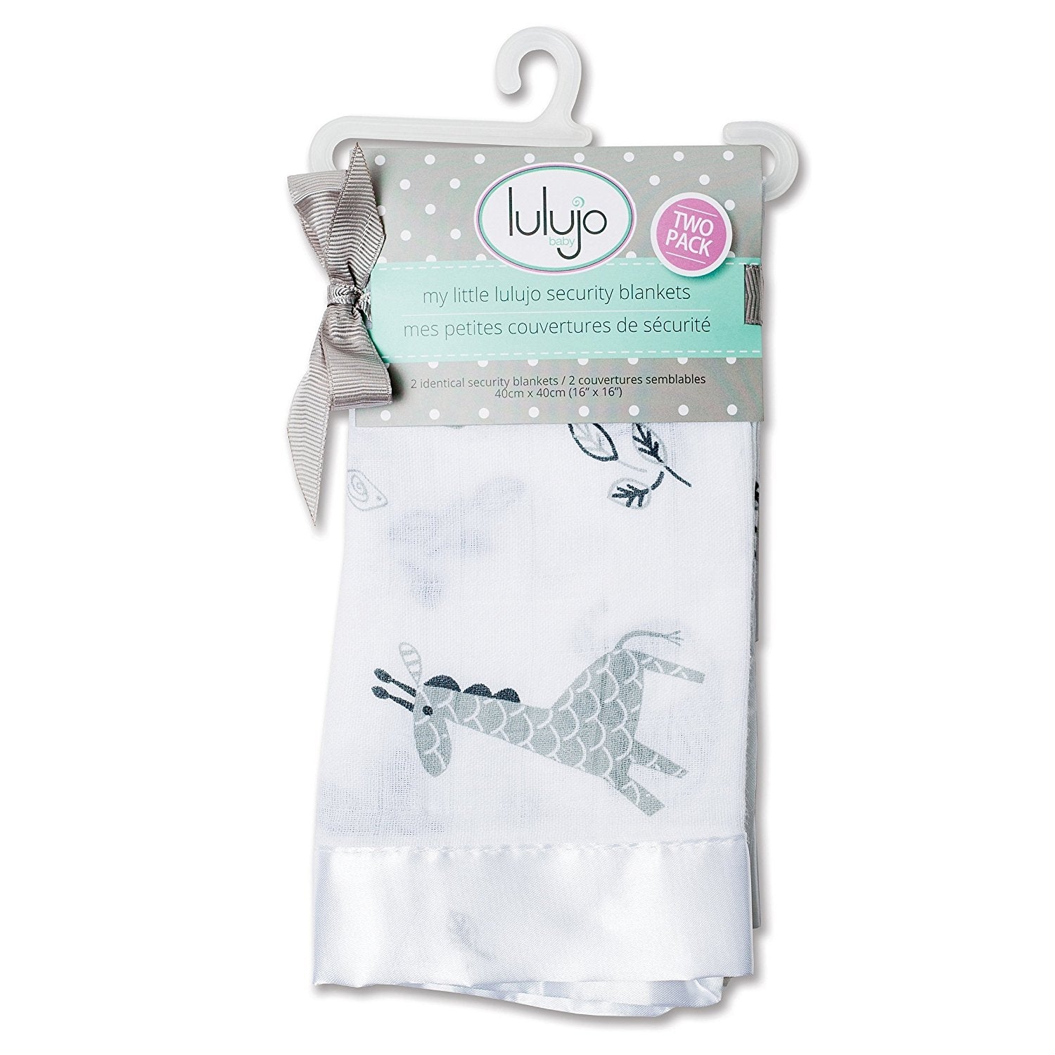 Lulujo Baby Muslin Security Blankets, 2pk (4 Designs) - Pupsik Singapore