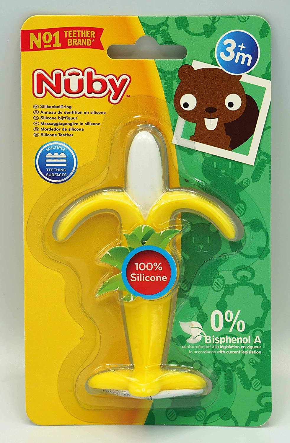 Nuby Soothing Silicone Banana Teether