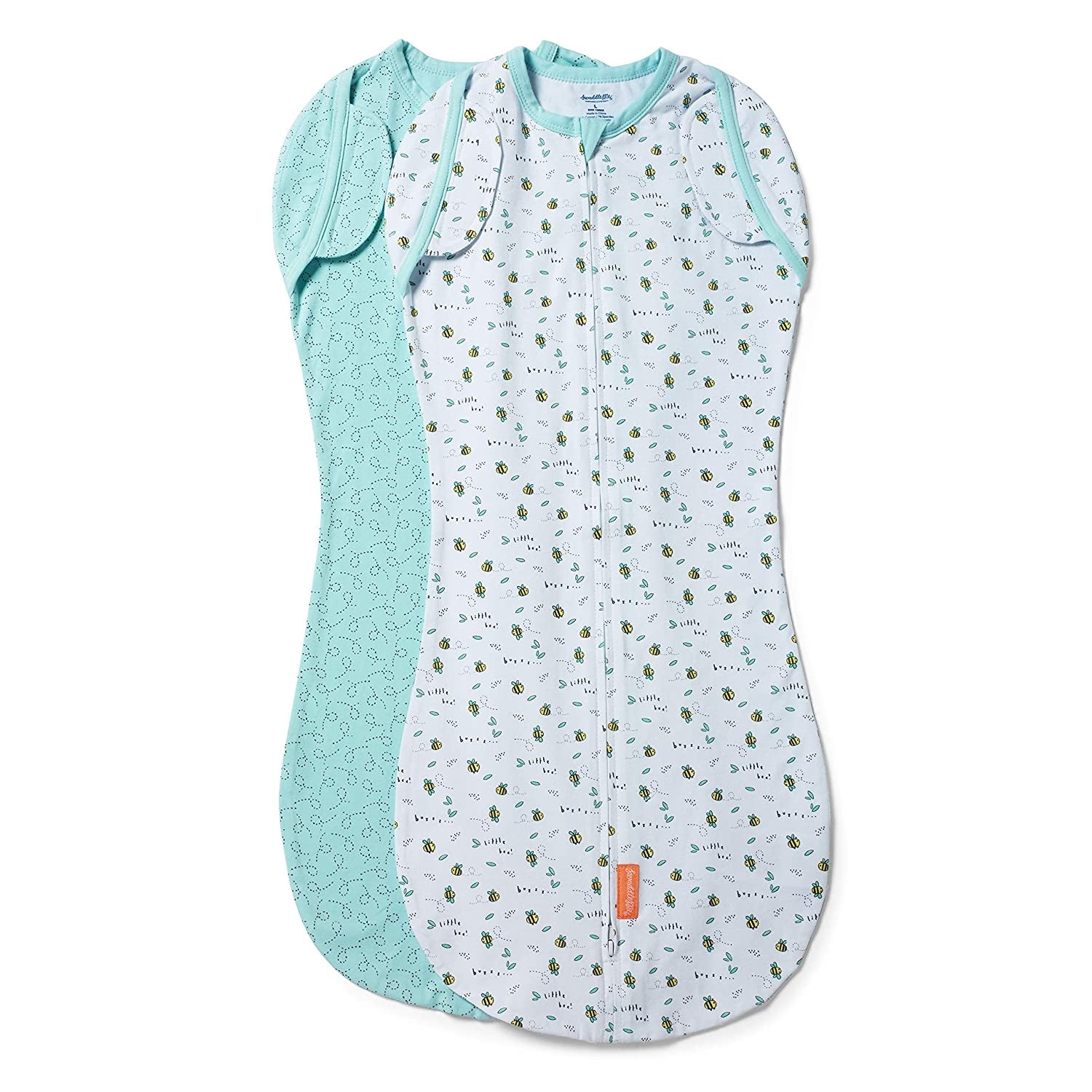 Summer Infant SwaddleMe Arms Free Convertible Pod (2pk), XL (6-9m) (2 Designs)