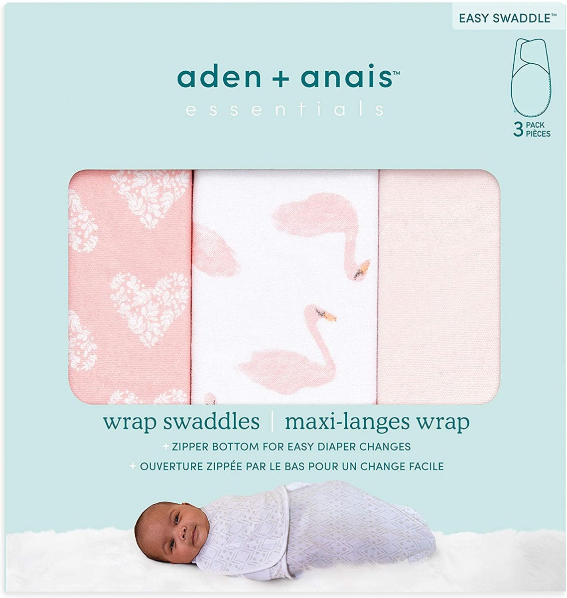Aden Anais Essentials Swaddle Wrap  (3pk) , 0-3 months (14 Designs) - Pupsik Singapore