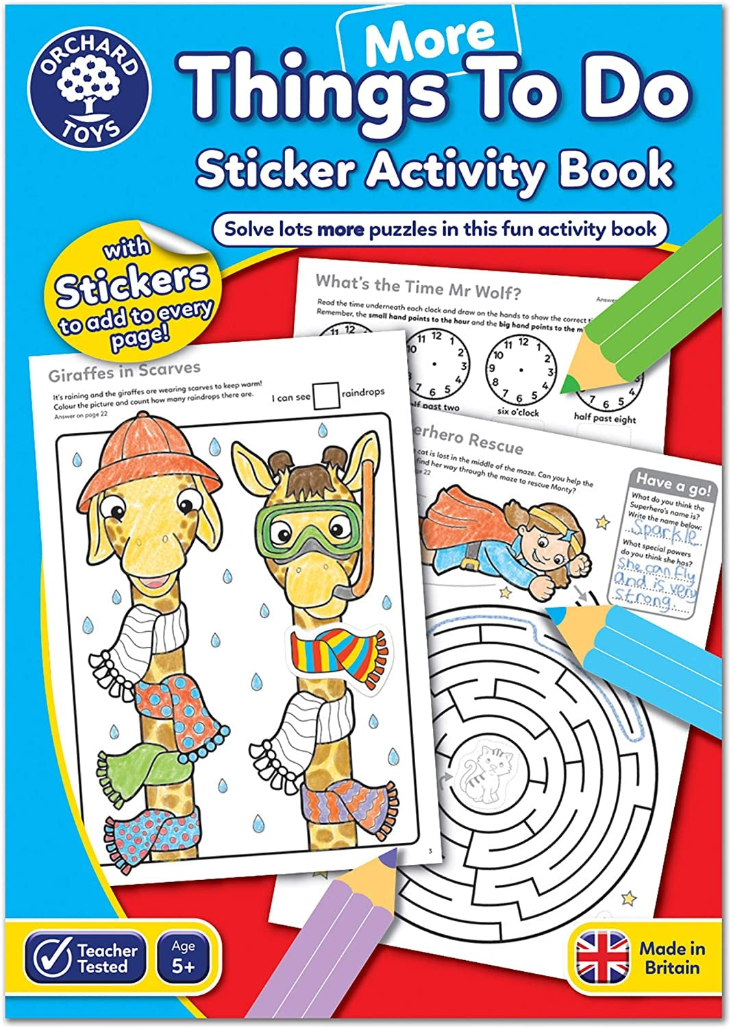 Orchard Toys More Things To Do Sticker Colouring Book
