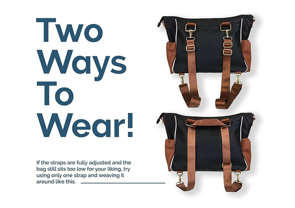 Itzy Ritzy Triple Threat Convertible Diaper Bag - Posy Pop