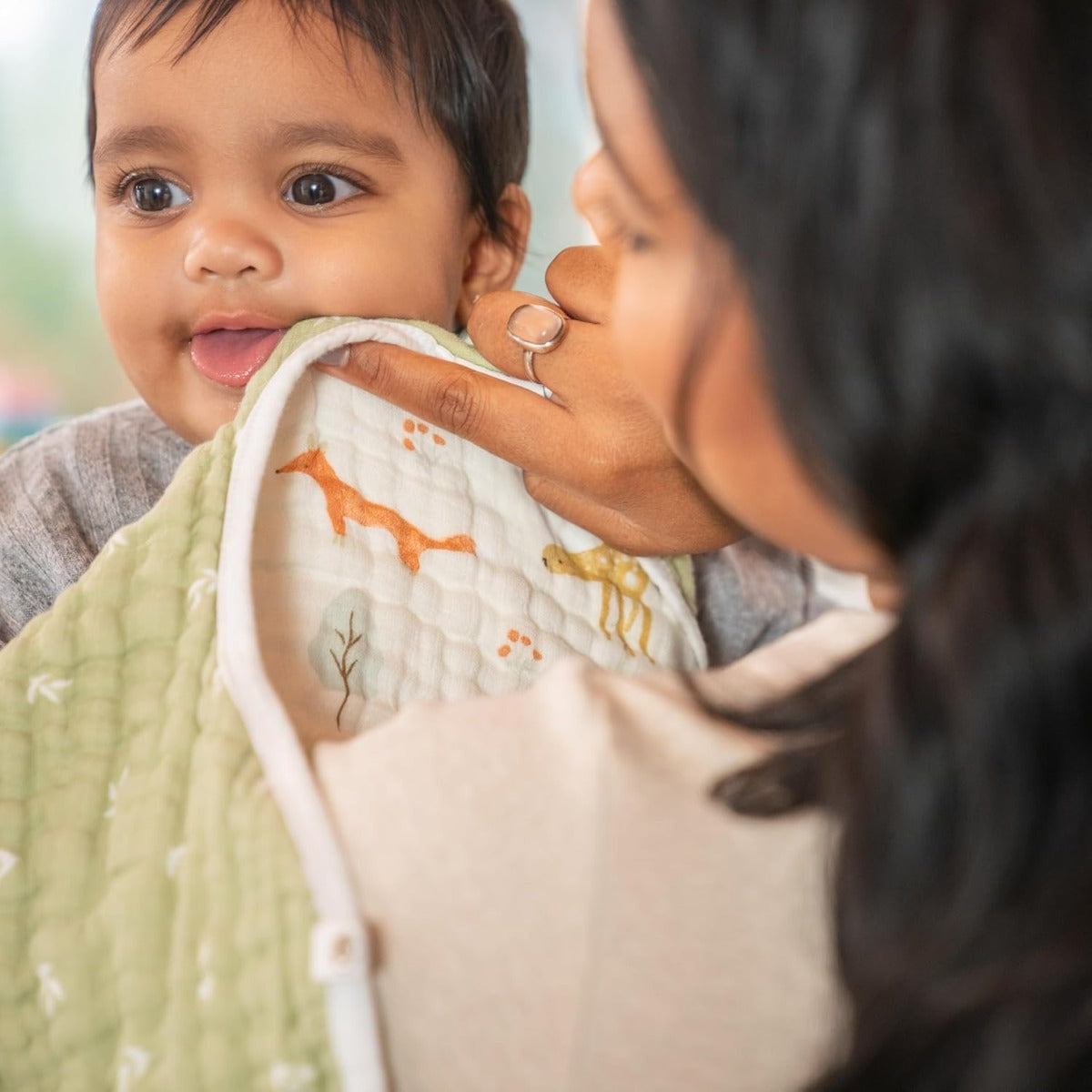 Aden Anais Essential Classic Muslin Burpy Bibs, 1pk (12 Designs) - Pupsik Singapore