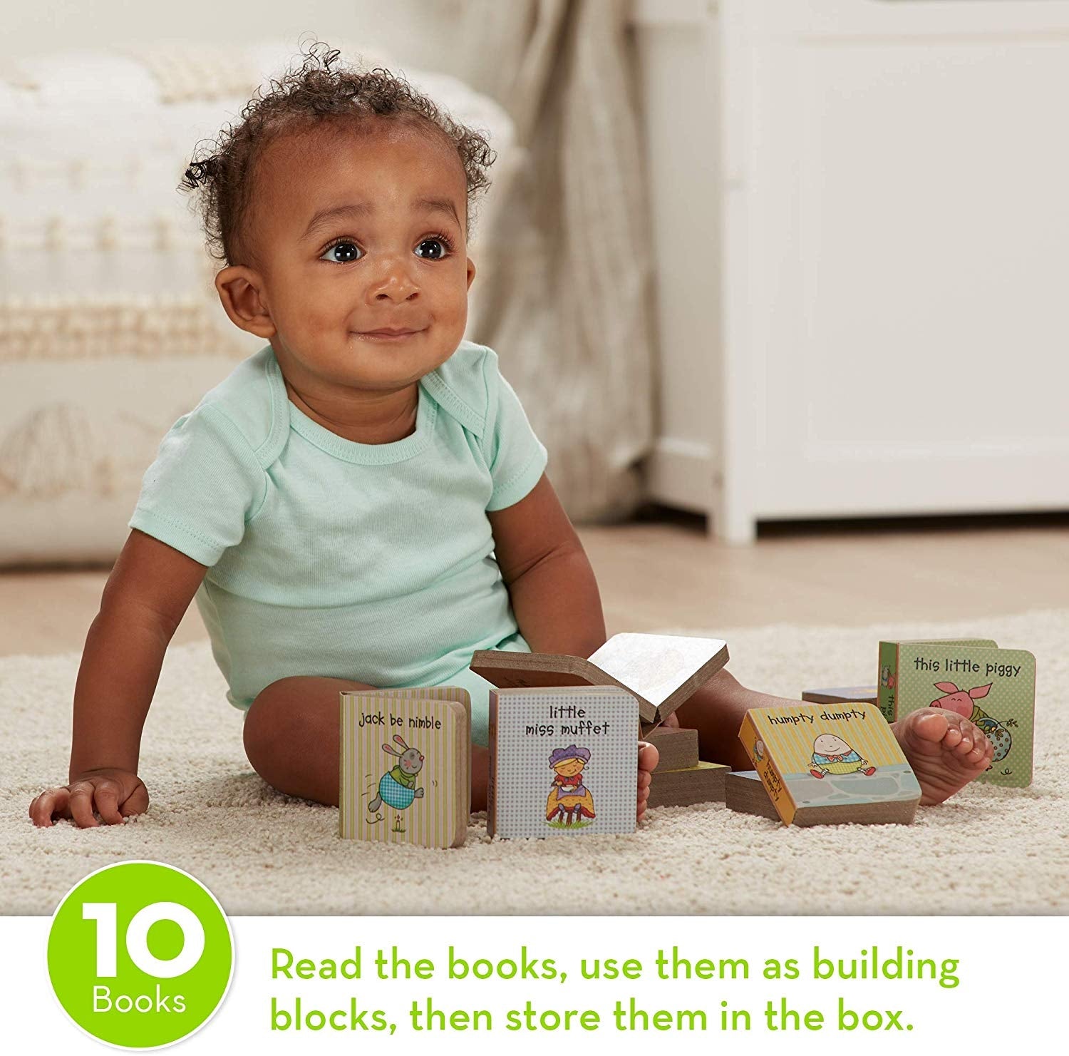 Melissa & Doug Natural Play Book Tower: Little Nursery