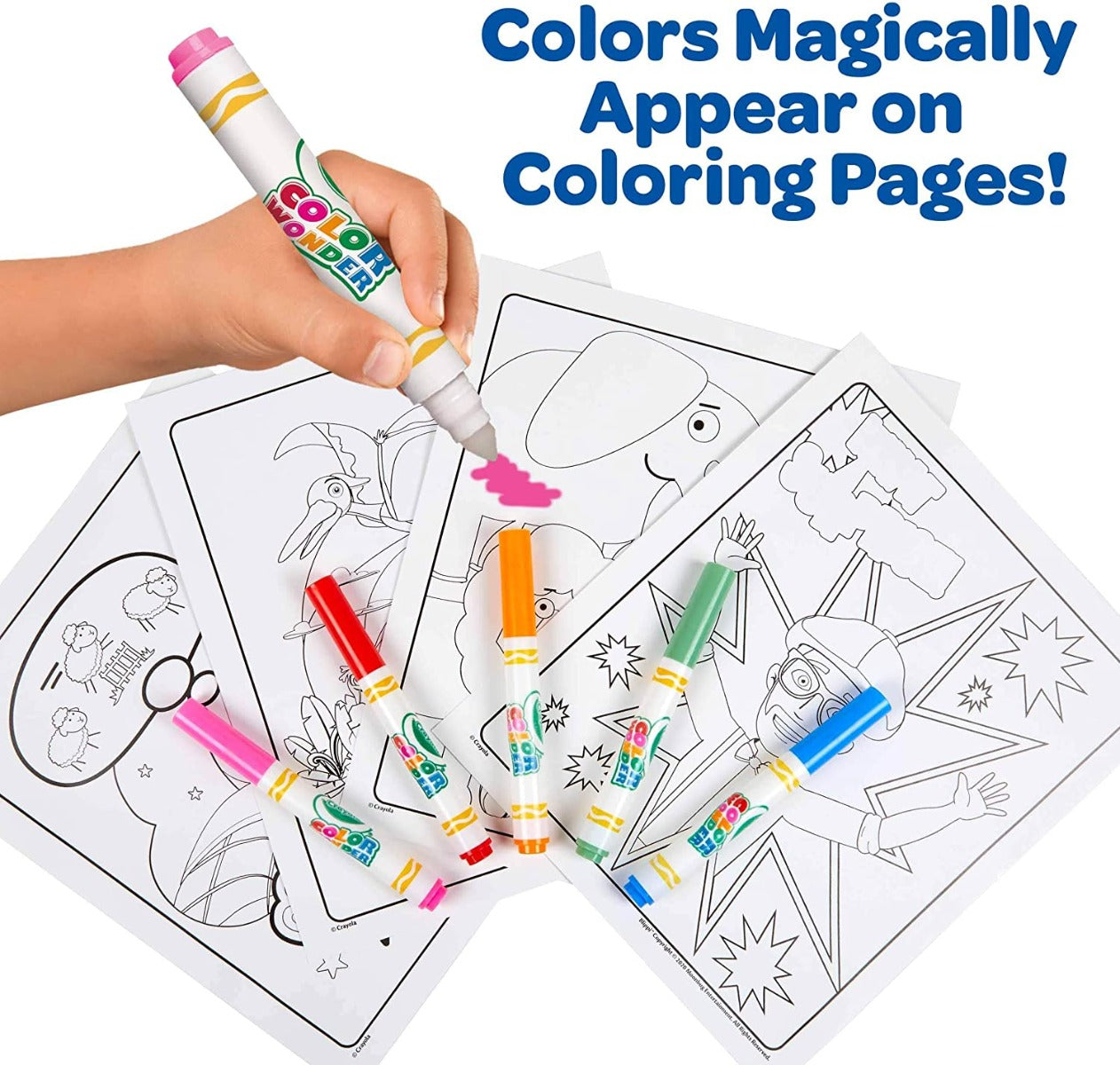 Crayola Color Wonder Mess Free Coloring Pad & Markers (5 Designs) - Pupsik Singapore