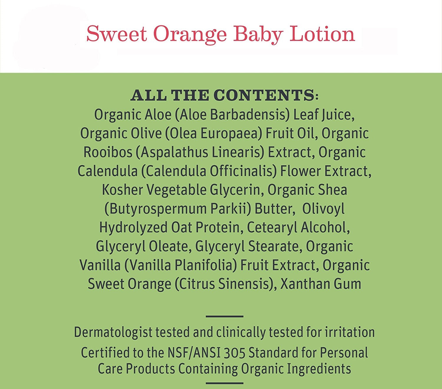 Earth Mama Sweet Orange Baby Lotion, 240ml (exp 02/27)