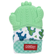Nuby Character Silicone Teething Mittens, 1 pc - Cactus