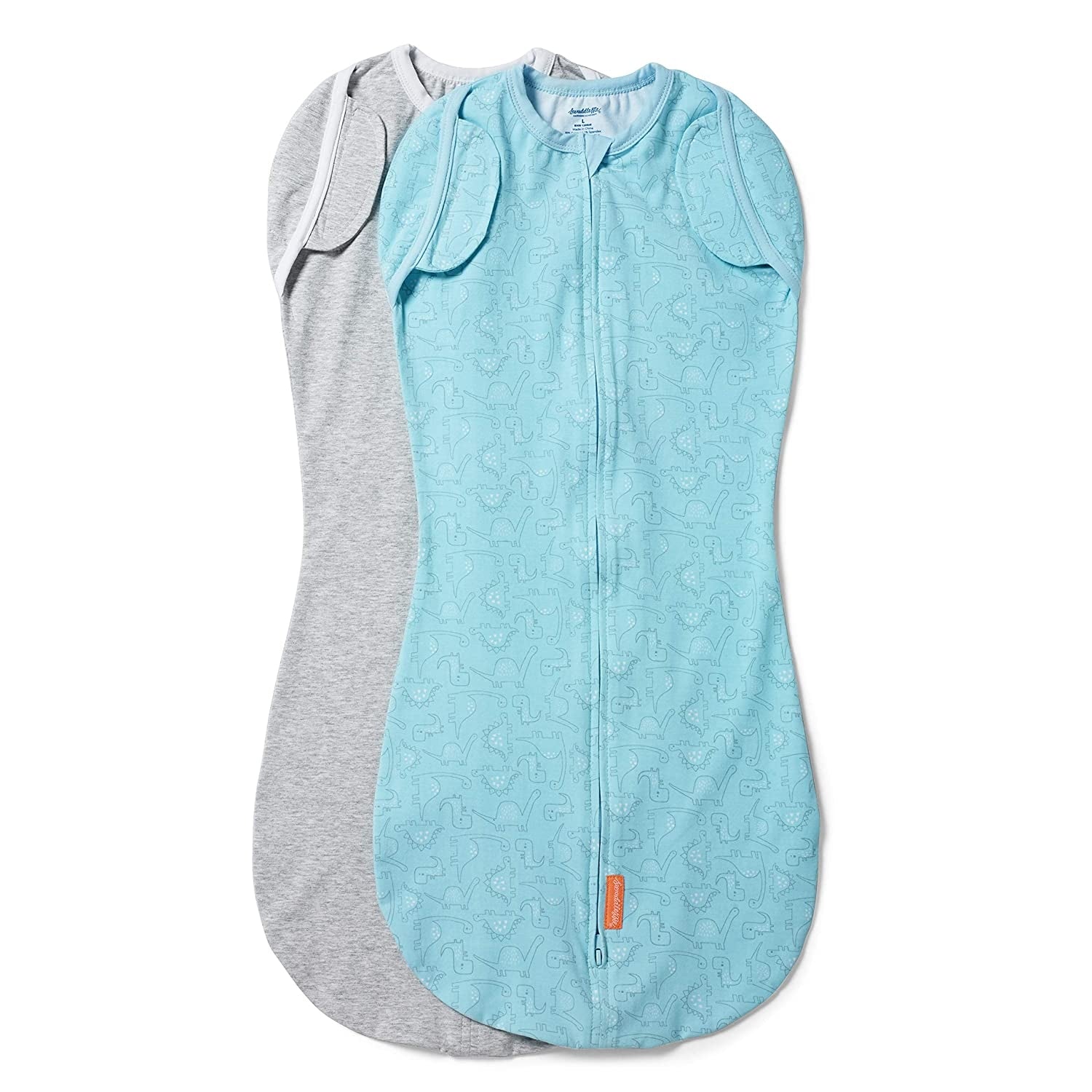 Summer Infant SwaddleMe Arms Free Convertible Pod (2pk), XL (6-9m) (2 Designs)