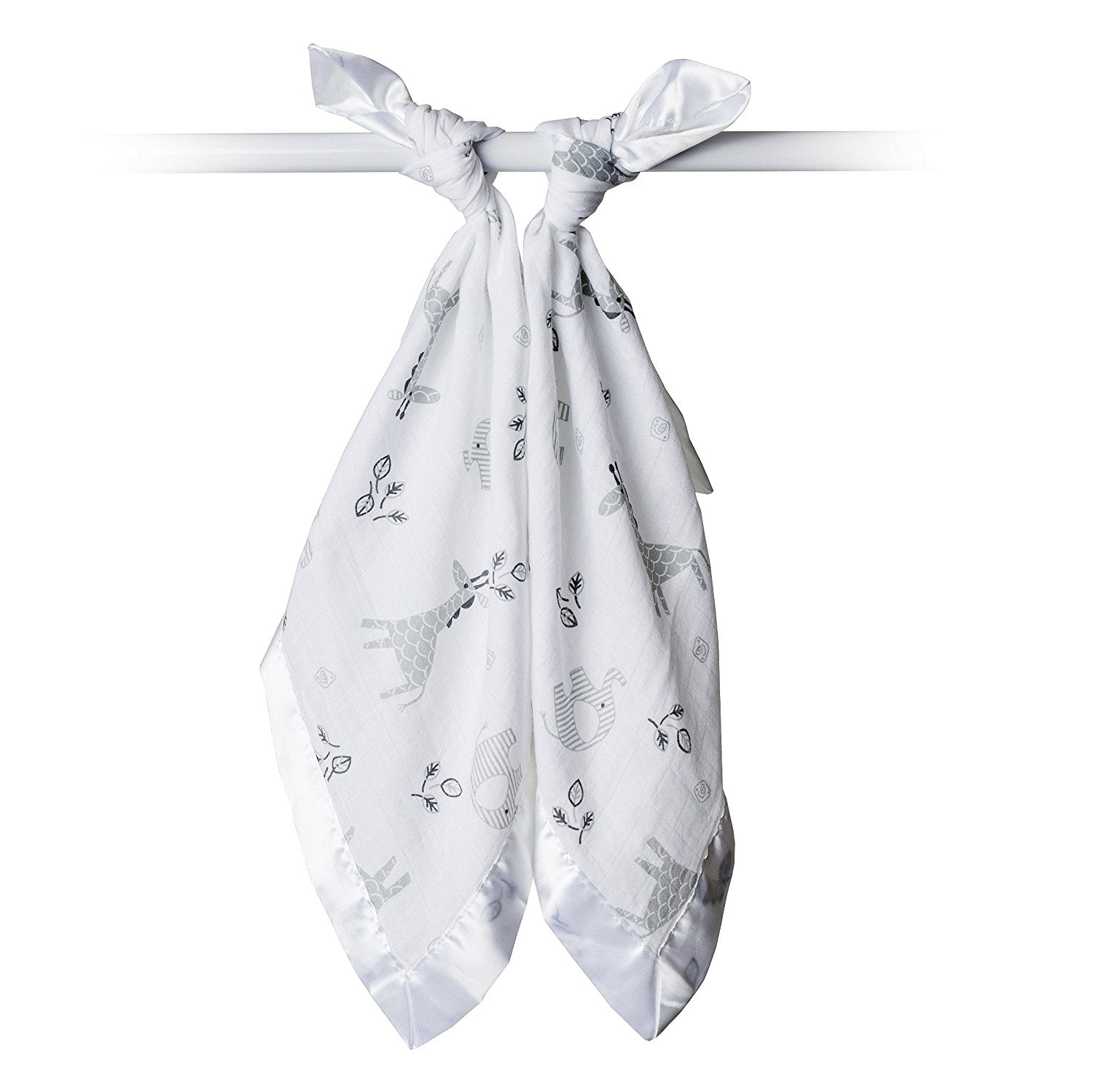 Lulujo Baby Muslin Security Blankets, 2pk (4 Designs)