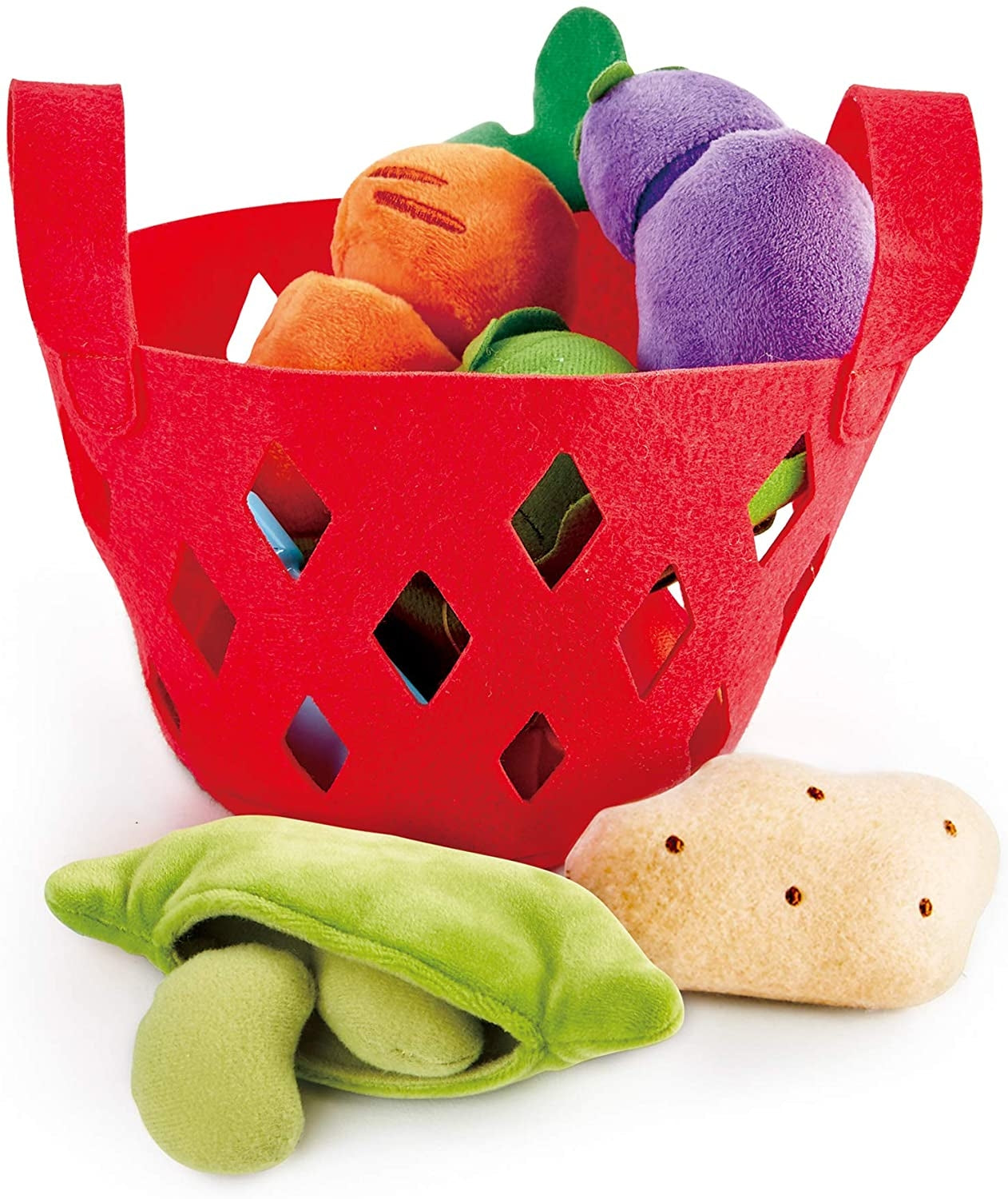 Hape Toddler Vegetable Basket Soft Toys