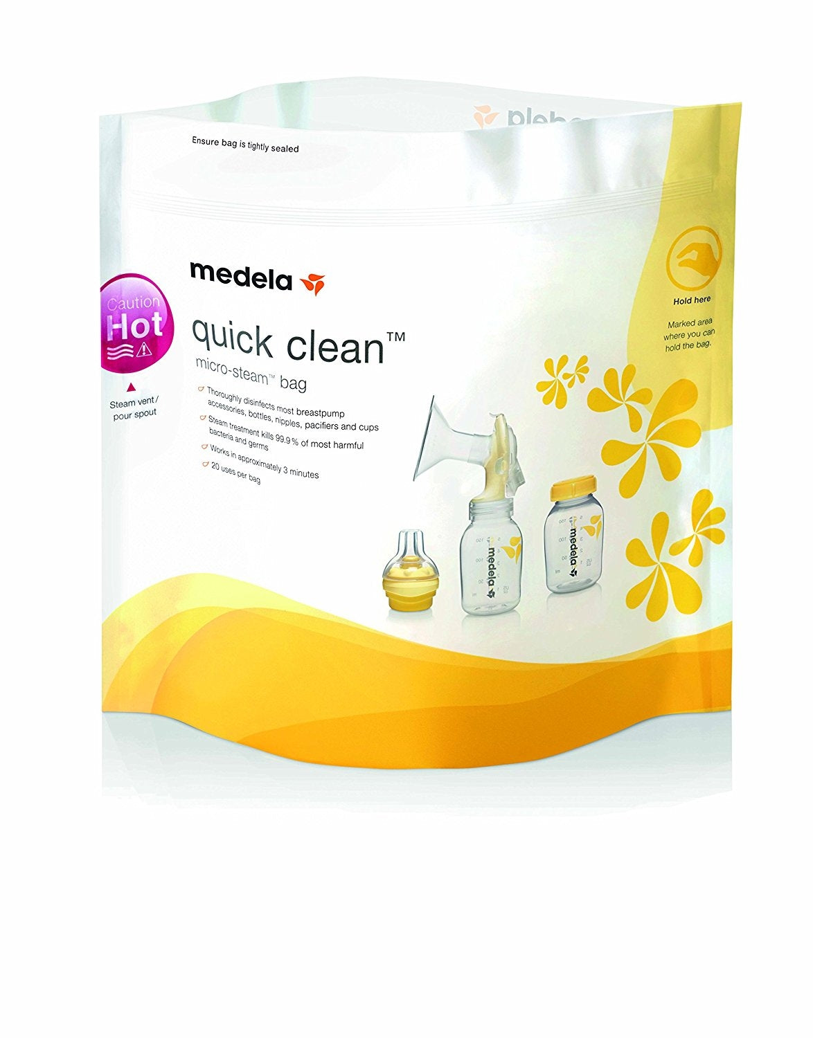 Medela Quick Clean Microwave Bags, 5pc (Local/EU Version)